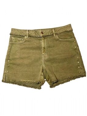 ✨ Michael Kors Studded Frayed Hem Denim Shorts – Size 8